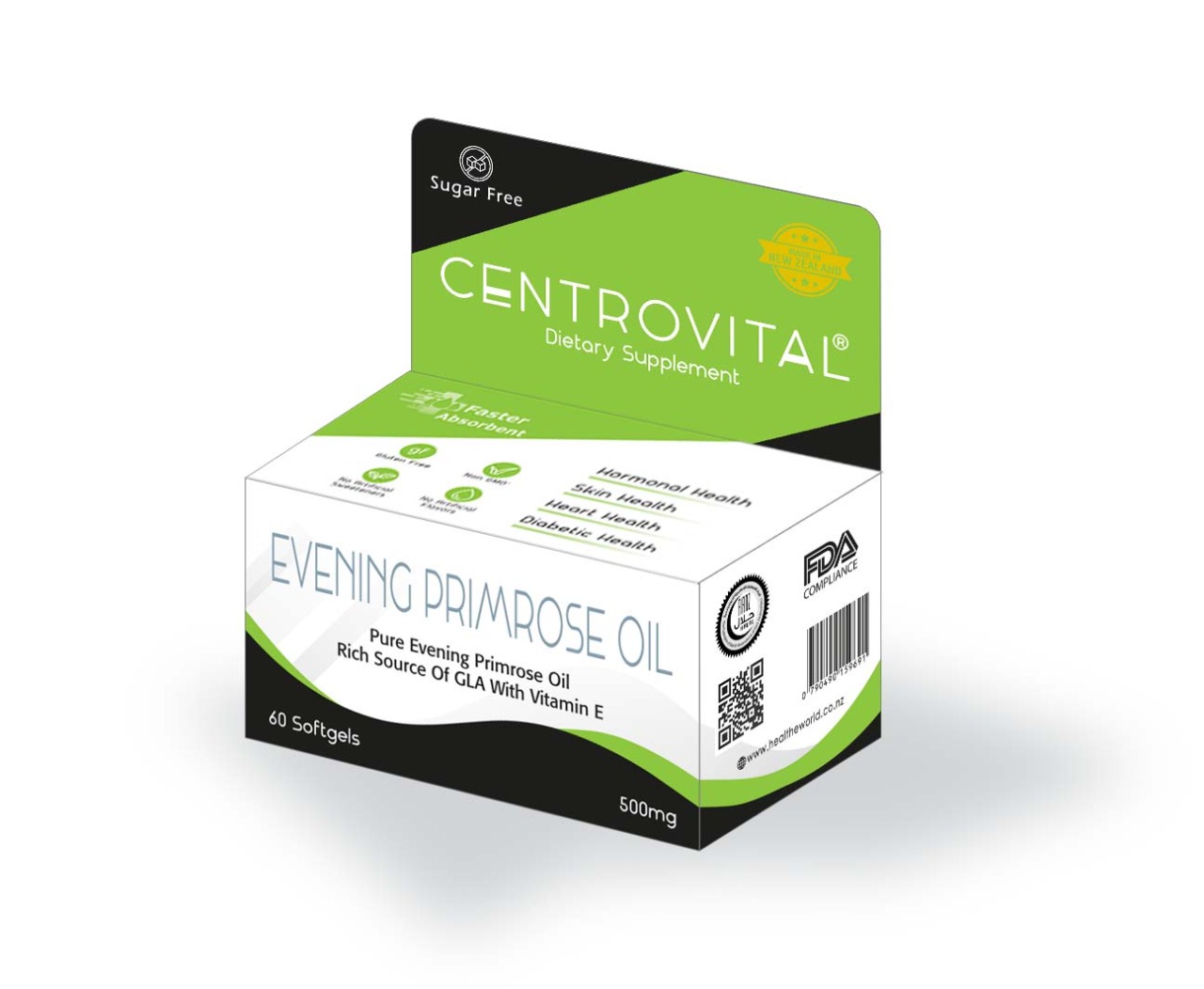 Centrovital Evening Primrose Oil 500Mg Heal The World New Zealand